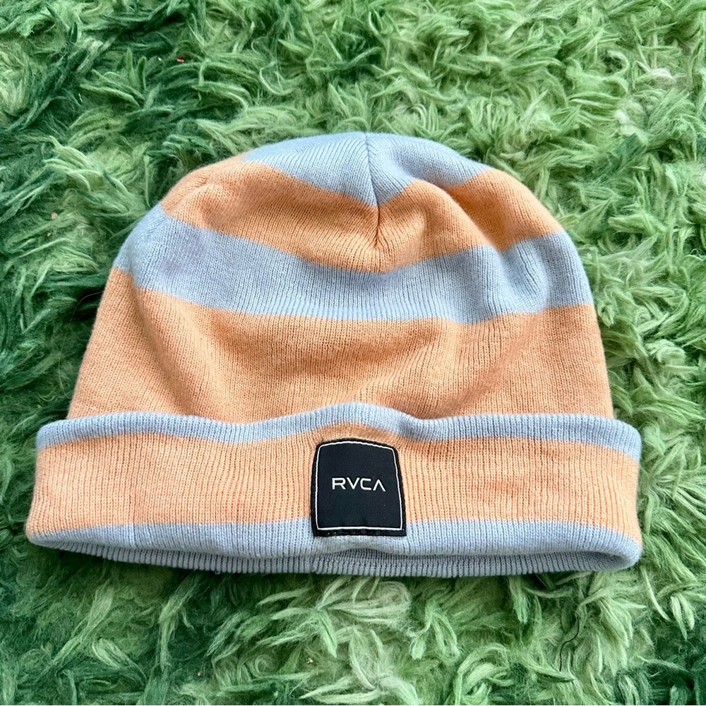 $5 SALE Orange and blue RVCA beanie